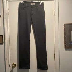 Naked & Famous Denim Heather Charcoal Sweat-Jean Straight Legged Pants